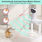 TBTeek Cat Toy, Automatic Motion-Activated, 5 Fun Patterns, 4 Speed Modes - Image 3