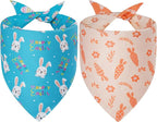 Easter Dog Bandanas Small 2PCS, 4 Pattern Colorful Scarf - Image 2