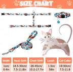 2 Pack Cat Harness and Leash Set, Escape Proof Adjustable Kitten Harness - Image 2