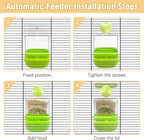 BNOSDM No Mess Bird Automatic Feeder Bird Cage Feeders Parrot Cage Accessories - Image 7