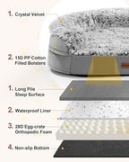 Dog Beds for Jumbo Dogs, 47.5"x35"x7.6", Removable and Washable Cover, Raised - Image 7