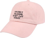 Cat Mom & Dad Hats for Proud Cat Parents | for Men & Women | Embroidered Text - Image 2