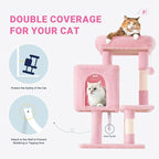 Allewie 29 Inches Cat Tree Tower/Plush Perches Platform/Condo/House/Sisal - Image 3