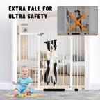 41" Tall Safety Pet Gate, Adjustable 29.92"-43.71" Wide, No Drilling Pressure - Image 4