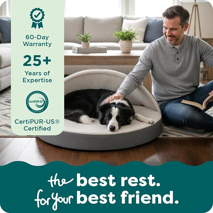 FurHaven Round Orthopedic Dog Bed - Image 9