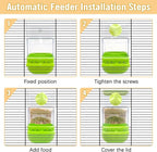 BNOSDM Automatic Bird Feeder Water Dispenser Set No Mess Bird Cage Feeders - Image 5