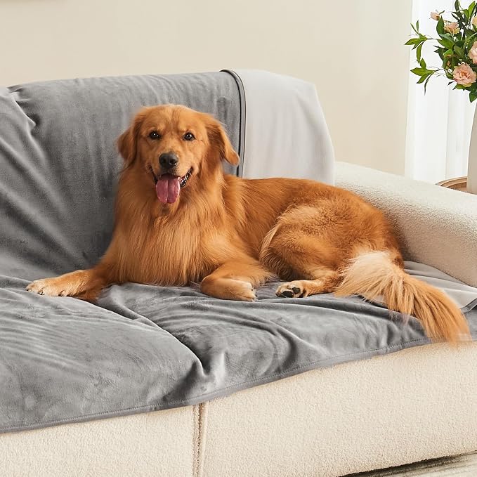 Waterproof Blanket 80"x90" for Adults, Reversible Waterproof Bed Cover for Dogs - Image 4