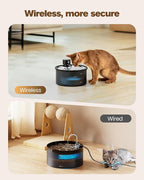 Wireless Cat Water Fountain Cordless: Battery Operated Cat Fountain - - Image 2