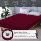 Waterproof Mattress Protector Queen, Fitted Sheet Style Breathable Mattress - Image 5