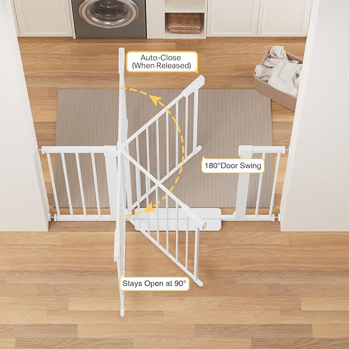 Cumbor 36" Extra Tall Baby Gate - Image 5