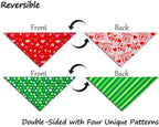 Valentine's & St. Patrick's Day Dog Bandana Set 2PCS-Small, Holiday Party - Image 3