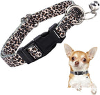 Small Dog Collar with Bell，Nylon by ONEFOJOJO