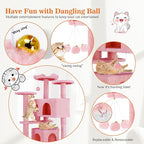Sweetcrispy 54-Inch Cat Tree Tower – Multi-Level - Image 6
