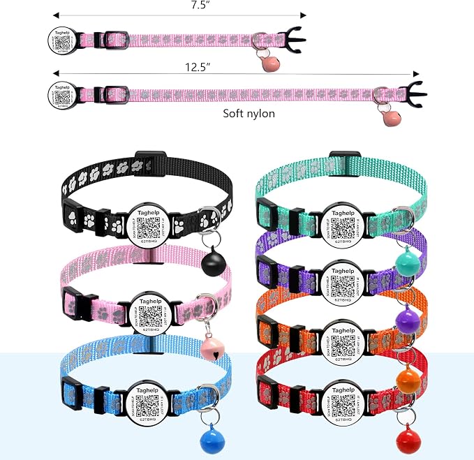 Smart QR Code Cat Collar 2-Pack - Image 3