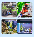 2-Pack Cute Little Diver Aquarium Decorations - Image 6
