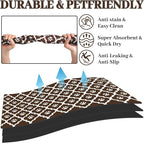Dog Food Mat 17X30 Inch Pet Feeding Absorbent Mats - Image 2