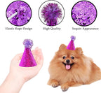 10 Pcs Dog Birthday Hat Set for Small Medium Dogs Cat Puppies, Mini Party Hat - Image 3