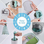Cat Litter Scooper with Holder, Cat Litter Shovel with Waste Can and Refill 135 - Image 7