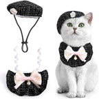HOWWFALY 2PCS Cat Beret Hat by HOWWFALY