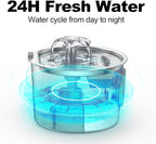 Cat Water Fountain with 6 Filters Advanced 304 Stainless Steel 2.2L/74oz with - Image 5