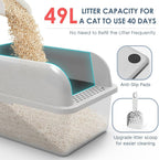 2 Pack 8" Deep Stainless Steel Litter Box - Image 2