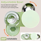 2 Pack Automatic Cat Feeder Stainless Steel Water Dispenser Gravity Food Feeder - Image 3