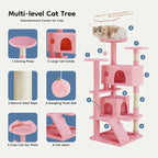 DUMOS 54-inch Indoor Cat Tree Tower –Multi-Level Pet House - Image 8