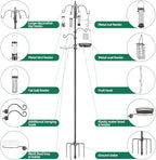 Bird Feeding Station Kit Pole Wild Bird Feeder Hanging Planter Hanger Multi - Image 3
