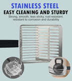 Cat Litter Scoop with Holder, Solid and Durable Metal Litter Scoop, Stainless - Image 4