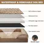 INVENHO Orthopedic Large Dog Bed, Washable Waterproof, Egg-Crate Foam Dog Couch - Image 4