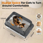 2PACK Stainless Steel Litter Box, Extra Large Litter Boxes - Image 3