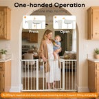 29.5-59.8" Magnetic Baby Gate for Stairs, Baby Safety Essentials, Auto Close - Image 8
