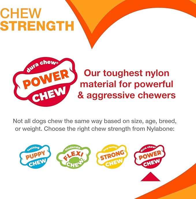 Nylabone Power Chew Classic Bone Chew Toy - Image 5