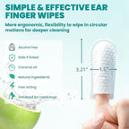 Ear Cleaner Finger Wipes 60 Counts, Dog Ear Cleaner, Grooming Kit Care - Image 5