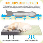 KSIIA Orthopedic Dog Crate Bed for Large Dogs, Waterproof, Washable & Removable - Image 2