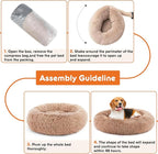 Sweetcrispy Donut Dog Bed, XL Large Round Calming Cat Bed - Image 4