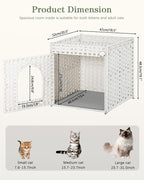 Cat Litter Box Enclosure Furniture, Hidden Litter Box - Image 5