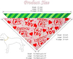 Valentine's & St. Patrick's Day Dog Bandana Set 2PCS-XLarge, Holiday Party - Image 2