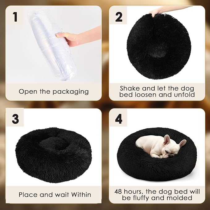 Extra Large Dog Beds, 36 Inch Human Dog Anxiety Relief Comfort Bed, - Image 6