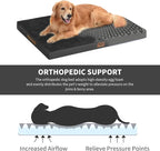 Comfort Dog Bed for Small Dogs & Cats, Waterproof Dog Crate Mat Orthopedic Egg - Image 4
