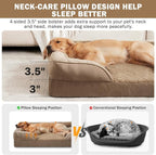 INVENHO Orthopedic Large Dog Bed, Washable Waterproof, Egg-Crate Foam Dog Couch - Image 5