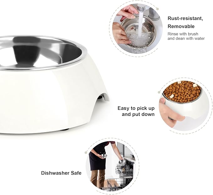 Double Dog Bowls Set – Non-Slip Pet Food & Water Dishes - Image 5