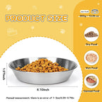 4-Pack Stainless Steel Cat Food Bowls, Shallow Whisker-Friendly Non-Slip - Image 5