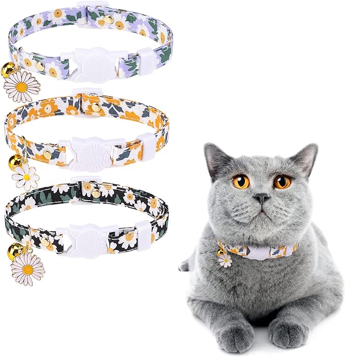 3 Pack Breakaway Cat Collars by DILLYBUD