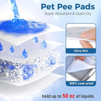 Cat Pads 50 ct Super Absorbent Pet Pee Pads Compatible - Image 2