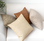 Pack of 2 Faux Leather Pillow Covers, Soft Rustic Farmhouse Neutral Vintage - Image 9