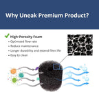 UNEAK 2-Pack Large Premium Pre Filter Sponge Aquarium Intake High-Porosity Foam - Image 3