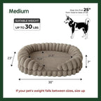 BALANCE Calming Dog Bed for Medium Sized Dogs, 30 Inches Oval Washable Pet Bed - Image 5