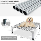 Elevated Outdoor Dog Bed Updated Raised Pet Cot Cooling Puppy Bed Lifted Dog Bed - Image 6