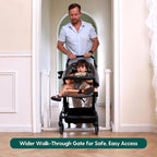 BABELIO Baby Gate for Doorways and Stairs, 36-41" Pet Gate - Image 2